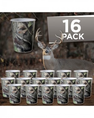 Party Packs Next Camo Party Bundle - Dinner Plates- Luncheon Napkins- Cups - Great for Hunter Themed Party- Camouflage Motif-...