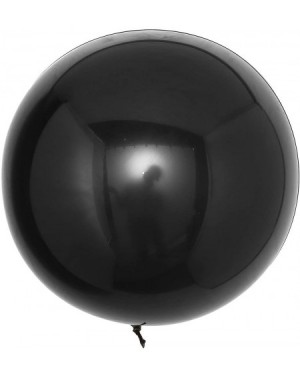 Balloons 2 Pack 18" Black Reusable Round Sphere Vinyl Balloons UV Protected Balloons for Weddings Parties Events - Black - CB...