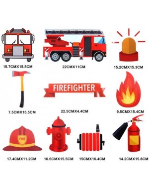 Banners Fire Truck Birthday Banner Fire Truck Swirl Banner for Firetruck Party Decorations Fire Truck Birthday Banner Firetru...