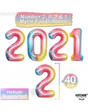 Balloons 2021 Balloons Rainbow for New Years Eve Decorations - Large- 40 Inch - New Years Balloons for New Years Eve Party Su...