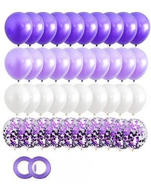 Balloons 40PCS Purple Gradient Balloons 12 inch Confetti Balloons & Latex Balloons for Wedding Baby Shower Birthday Carnival ...