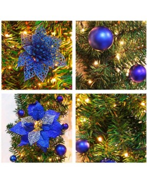 Garlands Garland Christmas Led Lights Decorations Battery Operated Spruce Garland Artificial Poinsettia Berries Holly Leaves ...