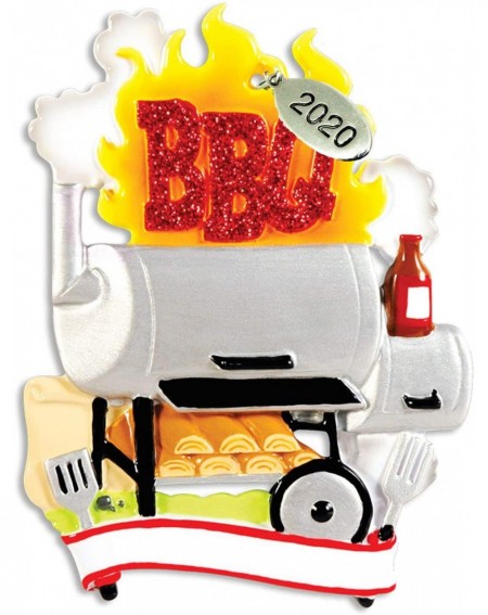 Ornaments 2020 BBQ Ornament - BBQ Christmas Ornament - BBQ Grill - Smoker Ornament - Easy to Personalize at Home - Comes in a...