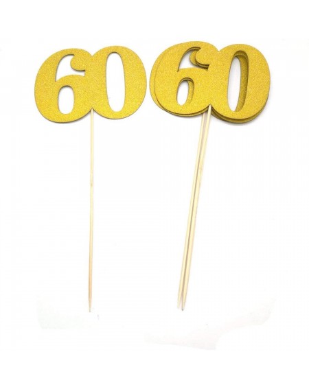 Centerpieces 60th Centerpiece Sticks for 60th Anniversary Decorations College or High School Reunions or Company Celebrations...