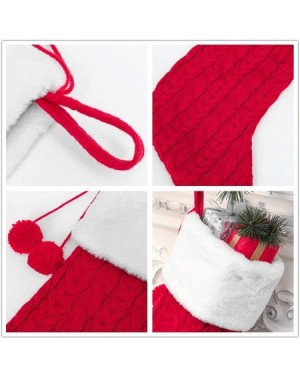Stockings & Holders Christmas Stockings-2 Pack 15 inches Large Luxury Cable Knitted Personalized Stocking with Faux Fur Cuff ...