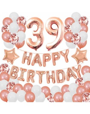 Balloons 39TH Birthday Decorations for Girls and Women 39th Birthday Decorations 39 Years Old Birthday Party Supplies Happy B...