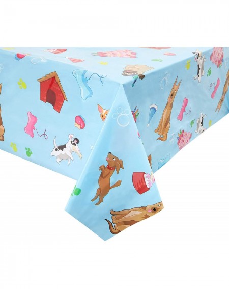 Tablecovers Puppy Dog Party Table Covers for Kids Birthday (Rectangle- 3 Pack) - CJ18W4RWA79 $12.76
