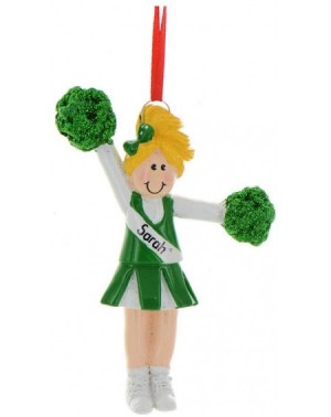 Ornaments Personalized Pom Pom Girl Christmas Tree Ornament 2020 - Blonde Dancer Liberty Pose Spread Eagle Cheer Competition ...