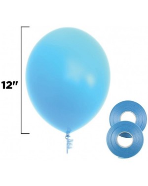 Balloons 75 Light Blue Party Balloons 12 Inch Light Blue Balloons with Matching Color Ribbon for Light Blue Theme Party Decor...