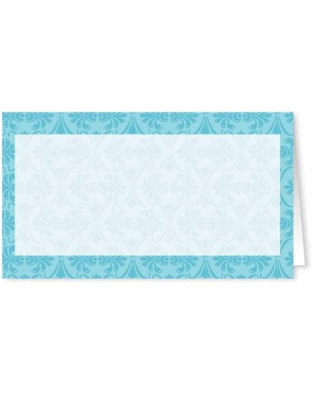 Place Cards & Place Card Holders Blue Pattern Wedding Place Cards - 25 Guest Seating Name Cards - Party Table Tents - Wedding...