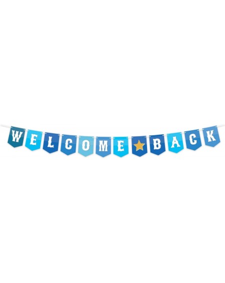 Banners & Garlands Welcome Back Banner Decoration (Military- Back-to-School- Reunion) w/Interchangeable Cards - C918W82DI6E $...