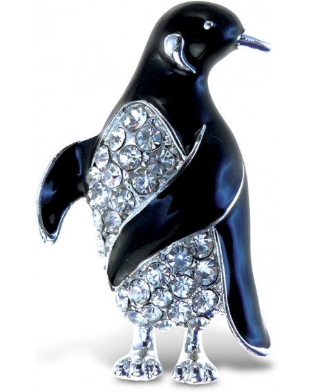 Favors CoTa Global Penguin Sparkling Refrigerator Magnet - Black & Silver Sparkling Rhinestones Crystals- Cute Sparkly Ocean ...