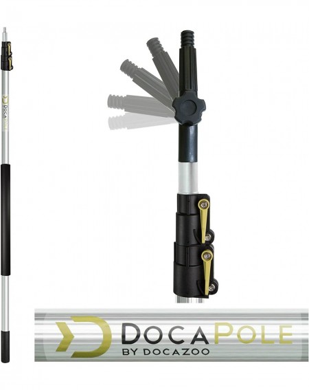 Outdoor Lighting Hooks DocaPole 5-12 Foot Pole Hook Extension Pole - Boat Hook Pole - Telescopic Pole Hook for Hanging Lights...