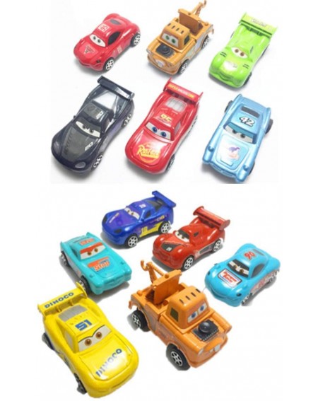 Cake & Cupcake Toppers 12 Pcs Mini Pull Back Racers Cars- Miniature Car Figurine Toys- Cake Toppers- Cupcake Decorations - C5...