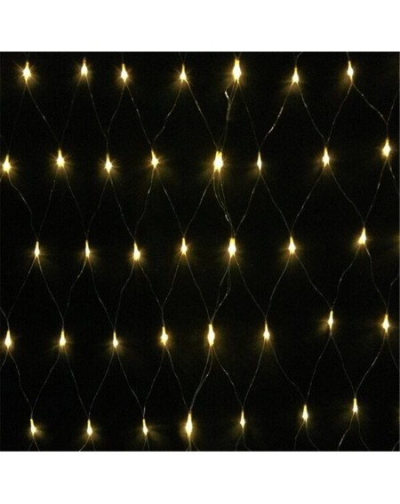 Outdoor String Lights LED Net Mesh String Fairy Light Warm White- 9.8ft x 6.6ft 204 LEDs 8 Modes- LED Indoor Outdoor String L...