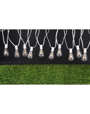 Outdoor String Lights 13ft Outdoor Patio - Porch String Lights with 10 Clear ST38 Edison Bulbs. Lights are UL Listed and are ...