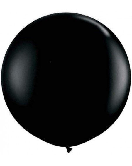 Balloons 36 Inch Giant Latex Balloon Pearlescent Black (Premium Helium Quality) Pkg/6 - Black - CB18EDOGILD $21.44