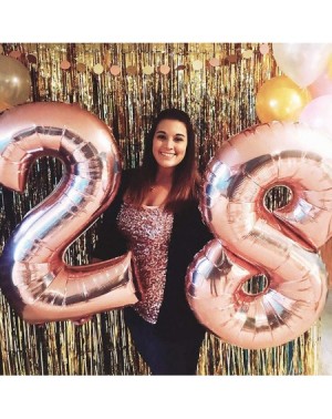 Balloons Rose Gold Number Balloons Large Foil Mylar Balloons 40 Inch Giant Jumbo Number Balloons XXL for Birthday Party Decor...
