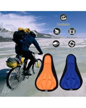 Swags 2 Pcs Bike Seat Cover- Comfortable Replacement Silicone Gel Bicycle Saddle Cushion Pad for Men & Women- Universal Soft ...