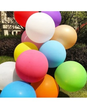 Balloons 36 Inch Giant Latex Balloon Pearlescent Black (Premium Helium Quality) Pkg/6 - Black - CB18EDOGILD $19.37
