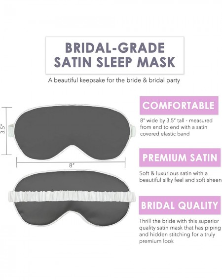 Adult Novelty Bachelorette Party Sleep Mask - Glam White Glitter Bride Squad Sleep Mask - Bridal Party Favor Gifts Eye Mask -...