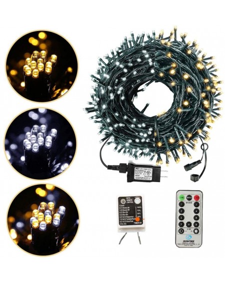 Indoor String Lights 82FT 200 LED Christmas Lights Outdoor Color Changing Christmas Tree Lights- End-to-End Plug 9 Modes Fair...