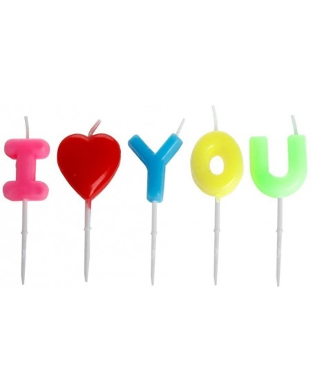 Birthday Candles I Love You Decoration Birthday Candles Toothpick Cake Candles Letter Shaped Candles Wedding Party Romantic f...