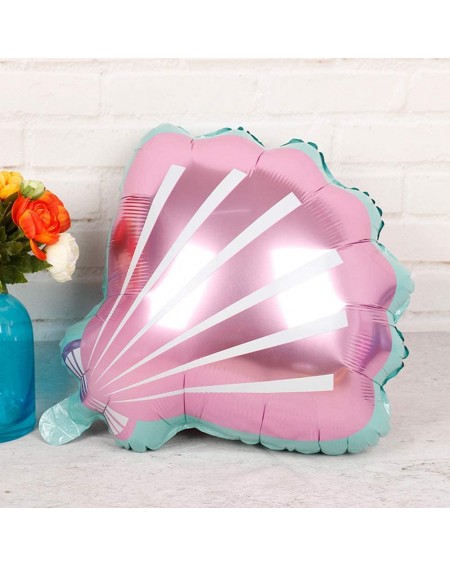 Balloons 20 Pcs Shell Balloons Sea Theme Party Foil Balloons for Wedding Birthday Party Decorations- Pink - Pink - CM18T0SX72...