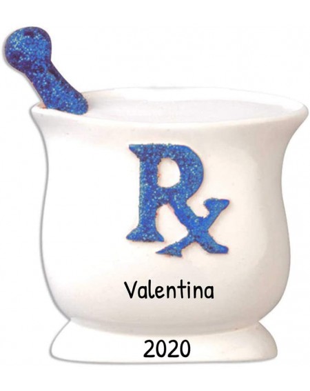 Ornaments Personalized Blue Pharmacist Christmas Tree Ornament 2020 - Medicine Mixing Bowl Rx Pharmacologist Chemist Science ...