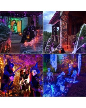 Outdoor String Lights Solar Halloween String Lights Outdoor - 72ft 200 LED 8 Modes Fairy String Lights- Waterproof LED Purple...