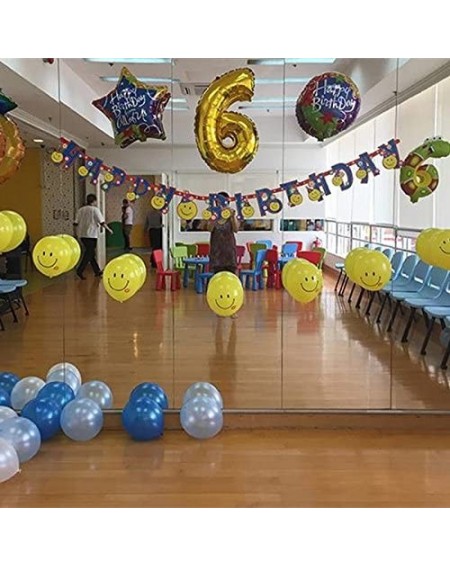 Balloons 16 Inch Gold Balloons Decor Letters A to Z Numbers 0 to 9 for Wedding Prom Birthday Party (Number 6) - Number 6 - C6...
