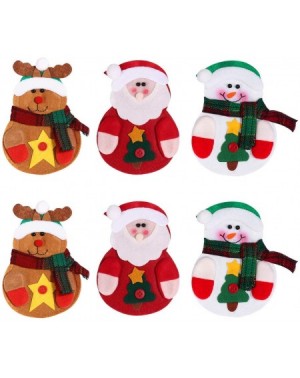 Ornaments Kitchen Suit Silverware Holders Pockets Knifes Forks Bag Snowman Santa Claus Elk Christmas Party Decoration for Chi...
