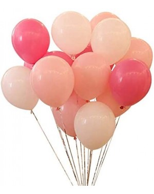 Balloons 50 pcs 12inch Pink and White Balloons- Pearl Latex Balloons (Light Pink Balloons/Dark Pink Balloons/White Balloons) ...