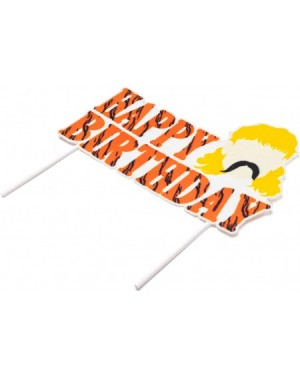 Cake & Cupcake Toppers Tiger King Happy Birthday Cake Toppers Themed Birthday Party Favor Cupcakes Topper The King Cake Decor...