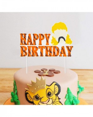 Cake & Cupcake Toppers Tiger King Happy Birthday Cake Toppers Themed Birthday Party Favor Cupcakes Topper The King Cake Decor...