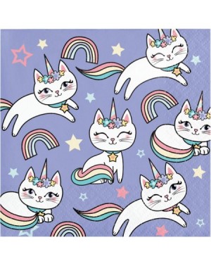 Party Packs Creative Converting Sassy Caticorn Rainbow Fancy Feline Birthday Party Bundle- 16 Guests - CO195SYSITC $21.92
