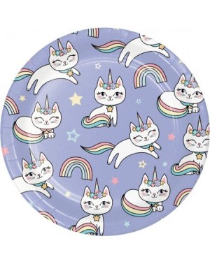 Party Packs Creative Converting Sassy Caticorn Rainbow Fancy Feline Birthday Party Bundle- 16 Guests - CO195SYSITC $21.92