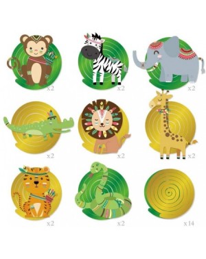Banners & Garlands 30Ct Safari Animals Hanging Swirl Decorations-Jungle Animals Party Supplies- Wild One Birthday Themed Deco...