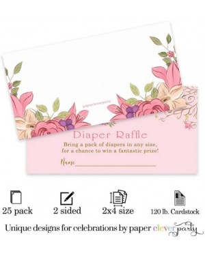 Invitations Princess Swan Diaper Raffle Ticket (50 Cards) Baby Shower Games - Invitation Inserts - Drawings for Sprinkle Acti...