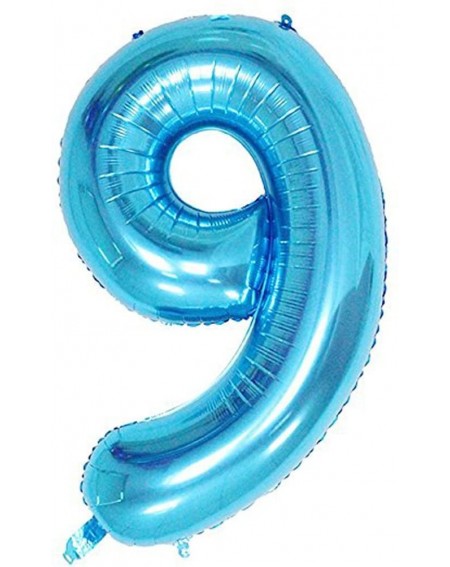 Balloons Blue Number 9 Balloon- 40 Inch - Blue Number 9 - CU18CQHZUNN $10.26