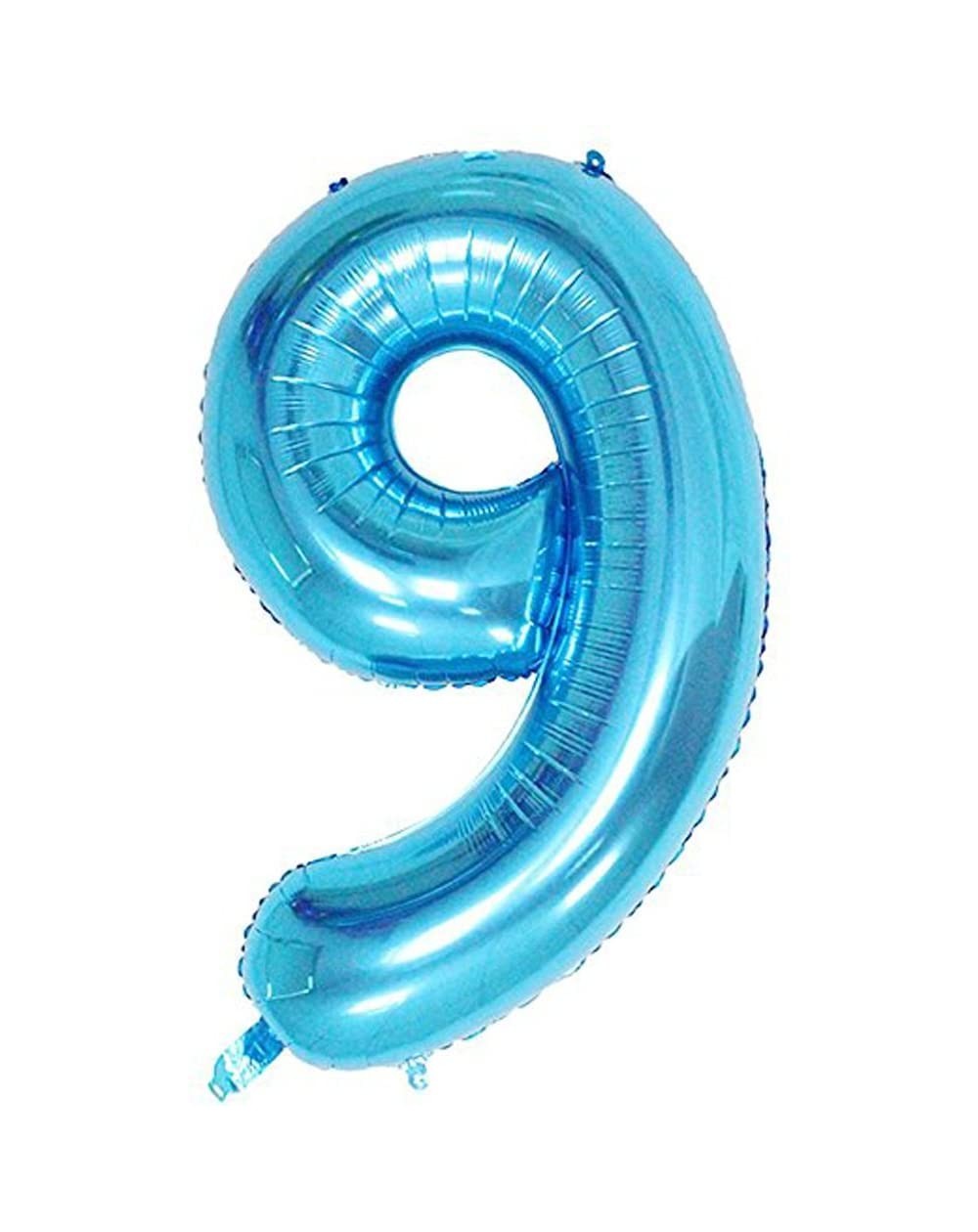 Balloons Blue Number 9 Balloon- 40 Inch - Blue Number 9 - CU18CQHZUNN $10.26