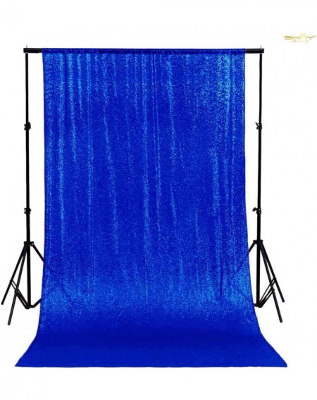 Photobooth Props Sequin Backdrop Royal Blue 4FTX7FT Glitter Sequin Backdrop Sequin Backdrop Curtain Drapes Baby Shower Backdr...