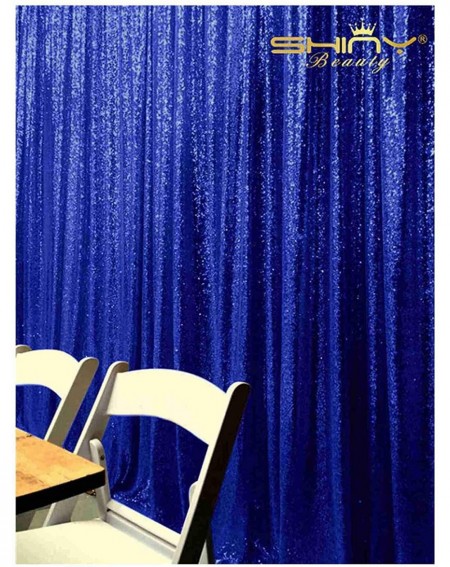 Photobooth Props Sequin Backdrop Royal Blue 4FTX7FT Glitter Sequin Backdrop Sequin Backdrop Curtain Drapes Baby Shower Backdr...