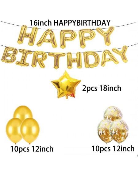 Balloons Sweet 13th Birthday Decorations Party Supplies-Gold Number 13 Balloons-13th Foil Mylar Balloons Latex Balloon Decora...