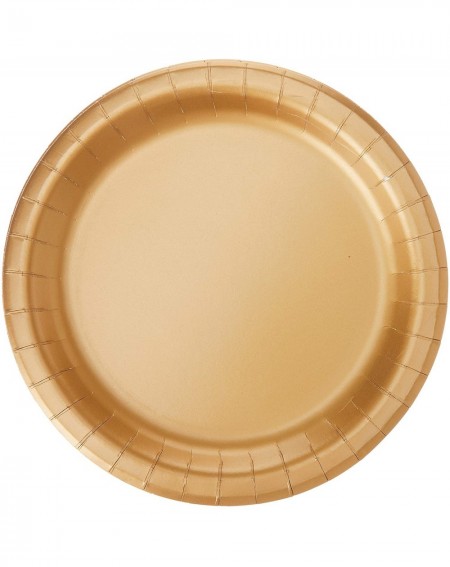 Tableware Touch of Color 24 Count Paper Lunch Plates- Glittering Gold - CP1129BGVE9 $8.98