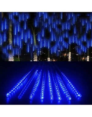 Outdoor String Lights LED Meteor Shower Lights- 30cm 8 Tube 144 LEDs- Snow Falling Raindrop Cascading Lighting for Wedding Xm...