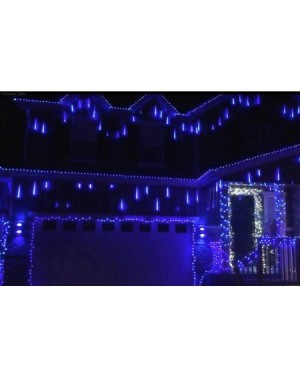 Outdoor String Lights LED Meteor Shower Lights- 30cm 8 Tube 144 LEDs- Snow Falling Raindrop Cascading Lighting for Wedding Xm...