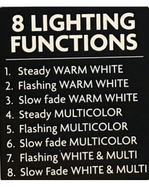 Indoor String Lights Sylvania Christmas Lights 8-Function Color Changing Warm White Multi Color Connectable LED Mini Lights 1...