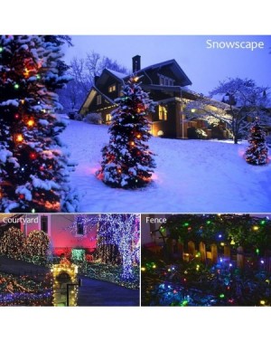 Outdoor String Lights LED String Lights Fairy Twinkle Decorative Lights 200 LED 65.6 Feet with Multi Flashing Modes Controlle...