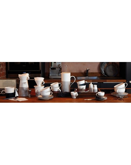 Tableware 40032943 Coffee Studio Travel Mug with Lid 350ml Grey- Porcelain- Gray - Gray - CZ18I4CNNQ5 $24.69